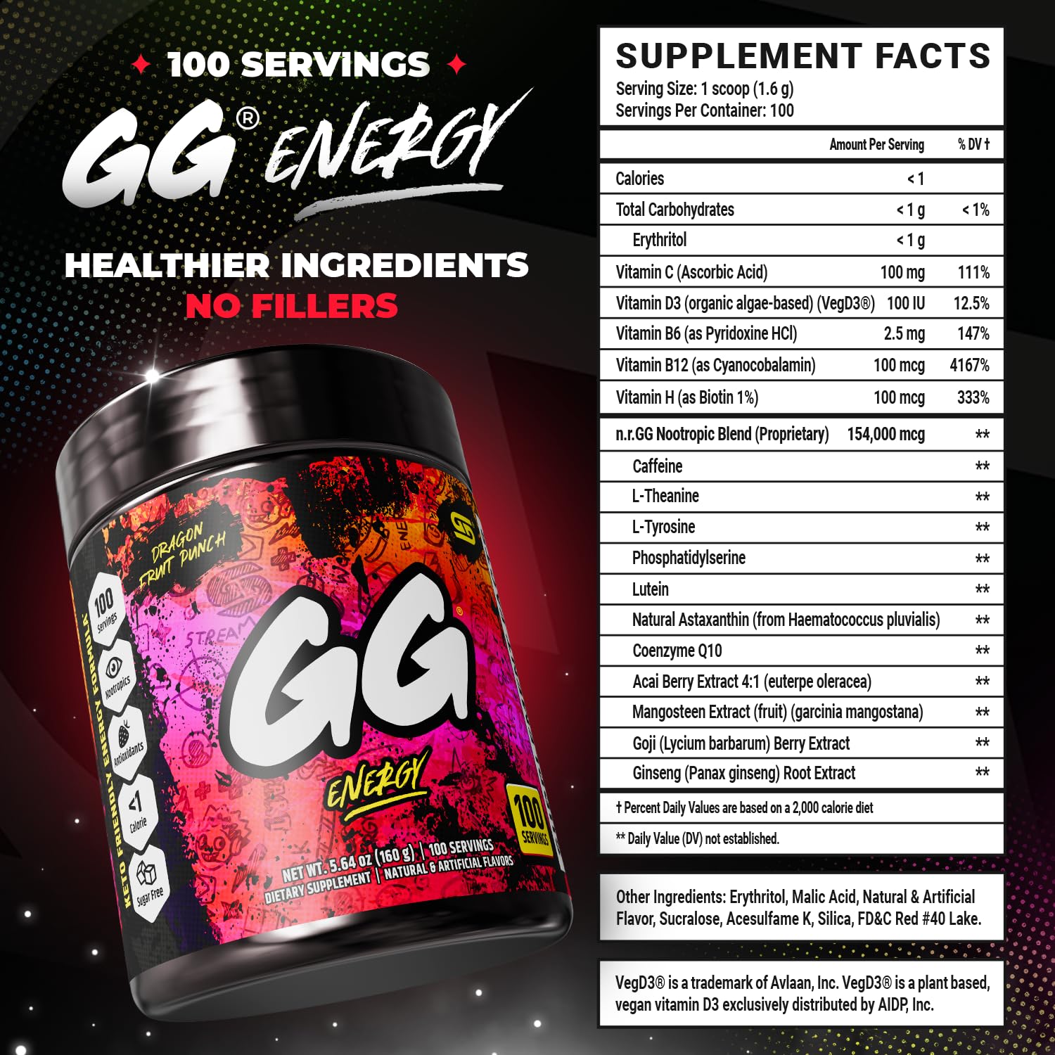 Gamer Supps uso en escritorio gamer promoviendo concentración prolongada