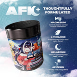 Gamer Supps etiqueta de ingredientes, lectura clara de melatonina y magnesio