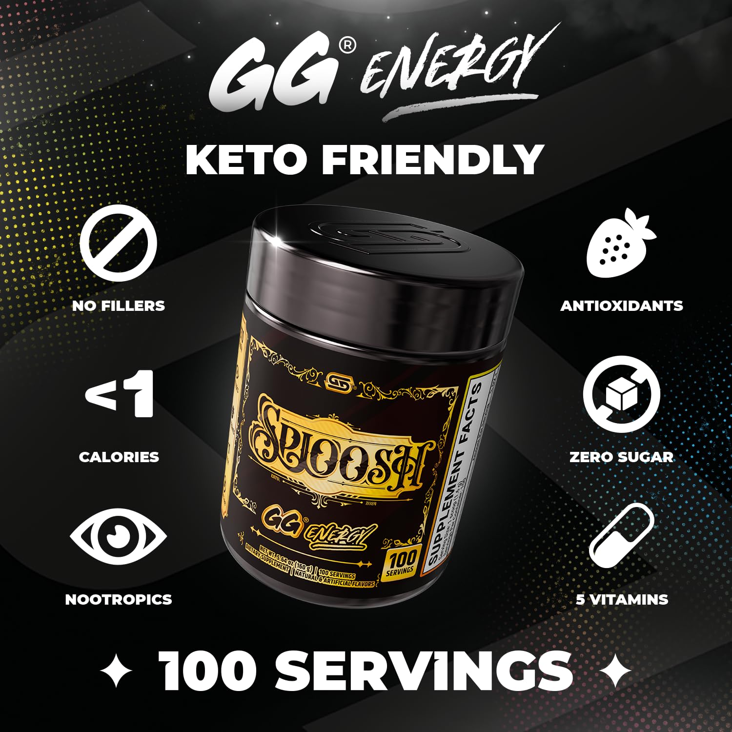 Gamer Supps polvo cerca mostrando textura y fácil disolución