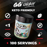 Gamer Supps detalle de la tapa y etiqueta con ingredientes y raciones, facilidad de uso