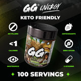 Gamer Supps polvo en primer plano textura fina y disolución rápida