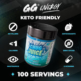 Gamer Supps polvo mixed berry citrus textura fina, disolución rápida