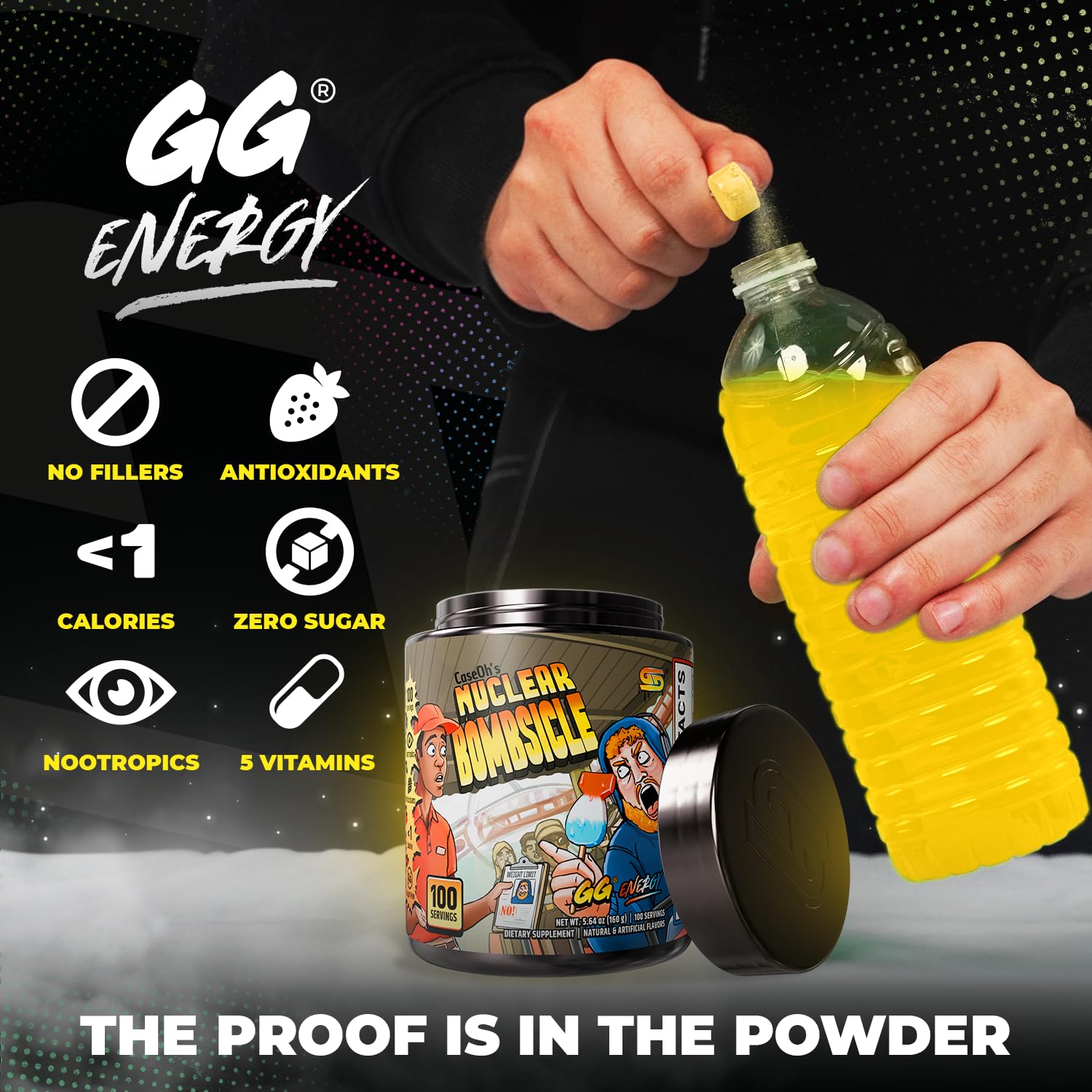 Gamer Supps bebida preparada en vaso listA para consumo rápido