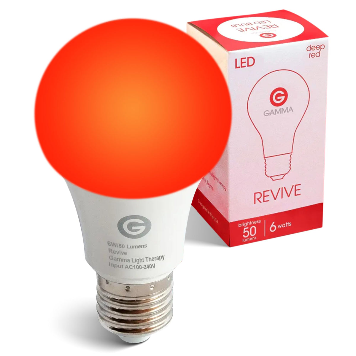 Gamma Revive frente del empaque mostrando presentación y beneficio relajante