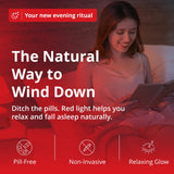 Gamma Revive iluminando dormitorio para promover relajación antes de dormir