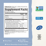 Garden of Life gota de aceite omega-3 enfocada que muestra pureza y potencia nutricional