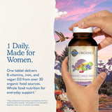 Garden of Life sellos de certificación USDA Organic y Non-GMO visibles