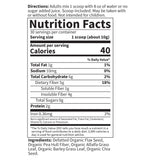 Cuchara con porción de Garden of Life DetoxiFiber para apreciar la cantidad por servicio