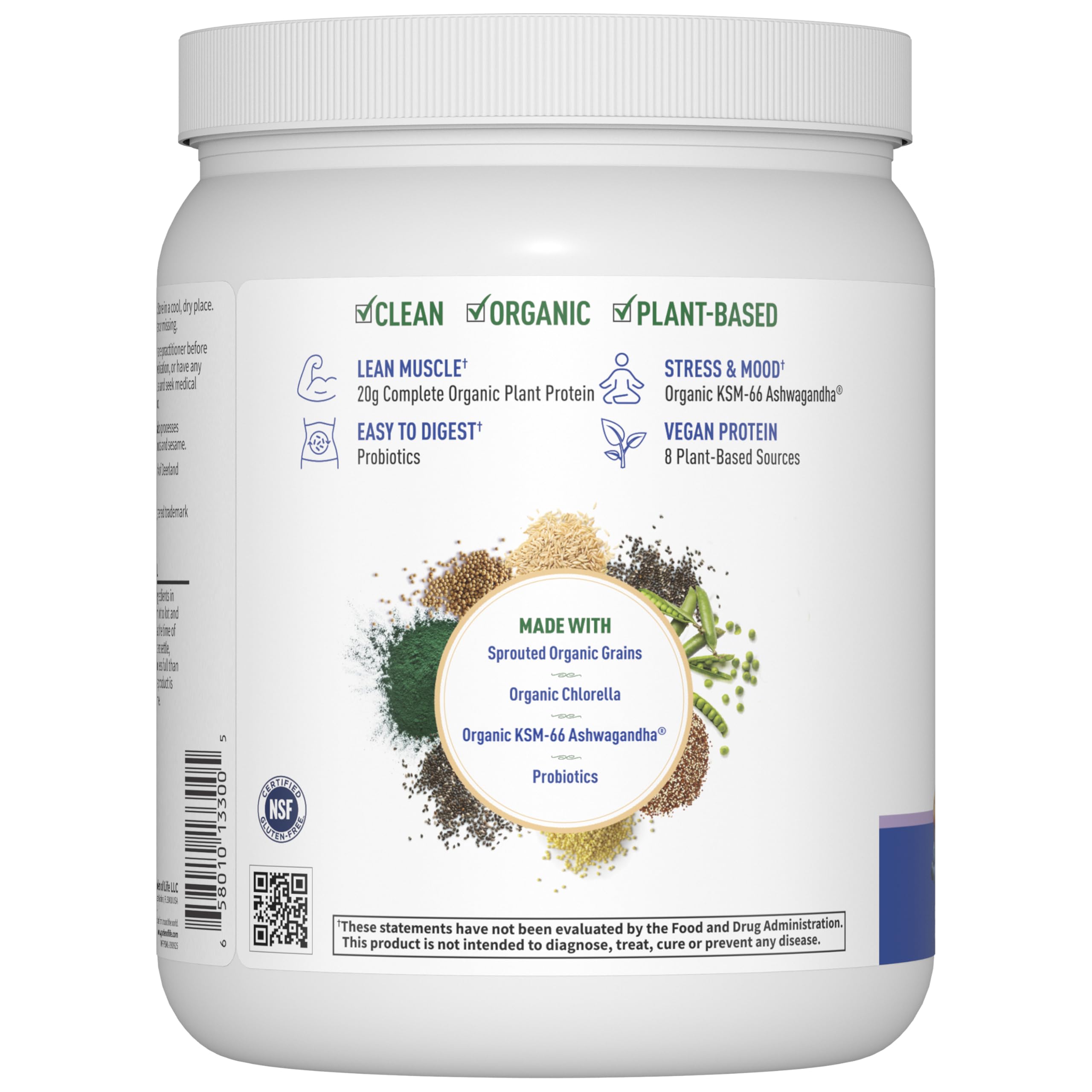 Garden of Life batido en vaso, sabor Blueberry Muffin apetecible