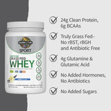 Garden of Life etiqueta con certificaciones NSF y Non-GMO visibles