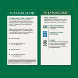 Garden of Life etiqueta con certificaciones non‑GMO, vegana y kosher visibles
