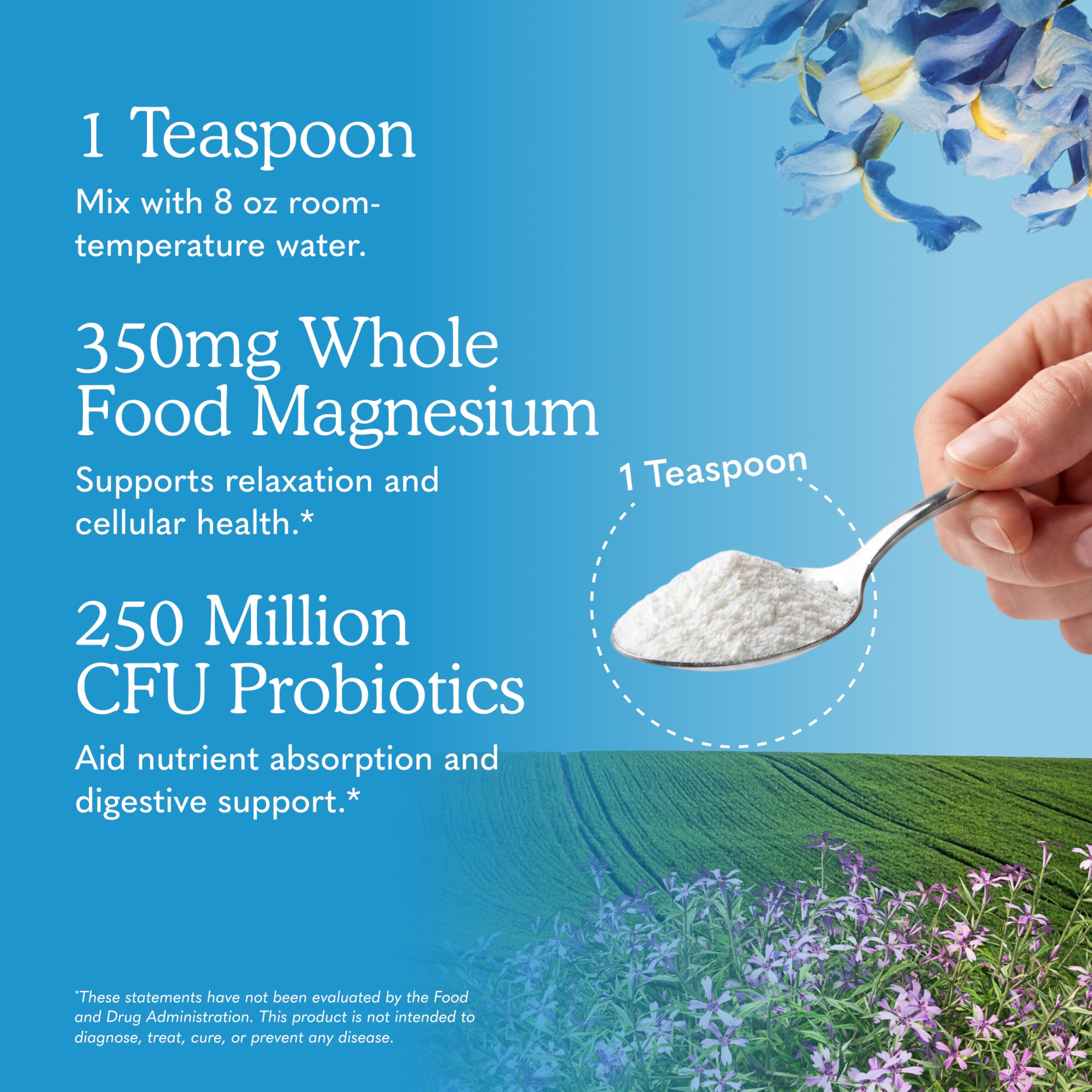Detalle de etiqueta Garden of Life con información de ingredientes