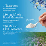 Detalle de etiqueta Garden of Life con información de ingredientes