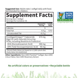Garden of Life etiqueta con información nutricional y certificaciones visibles