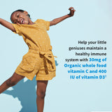 Garden of Life etiqueta con lista de ingredientes trazables y beneficios
