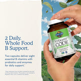 Garden of Life etiqueta con ingredientes clara y fácil de leer el beneficio