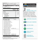 Garden of Life etiqueta con listado de ingredientes y certificaciones
