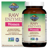Garden of Life frasco de 90 cápsulas mostrando el envase y beneficio digestivo