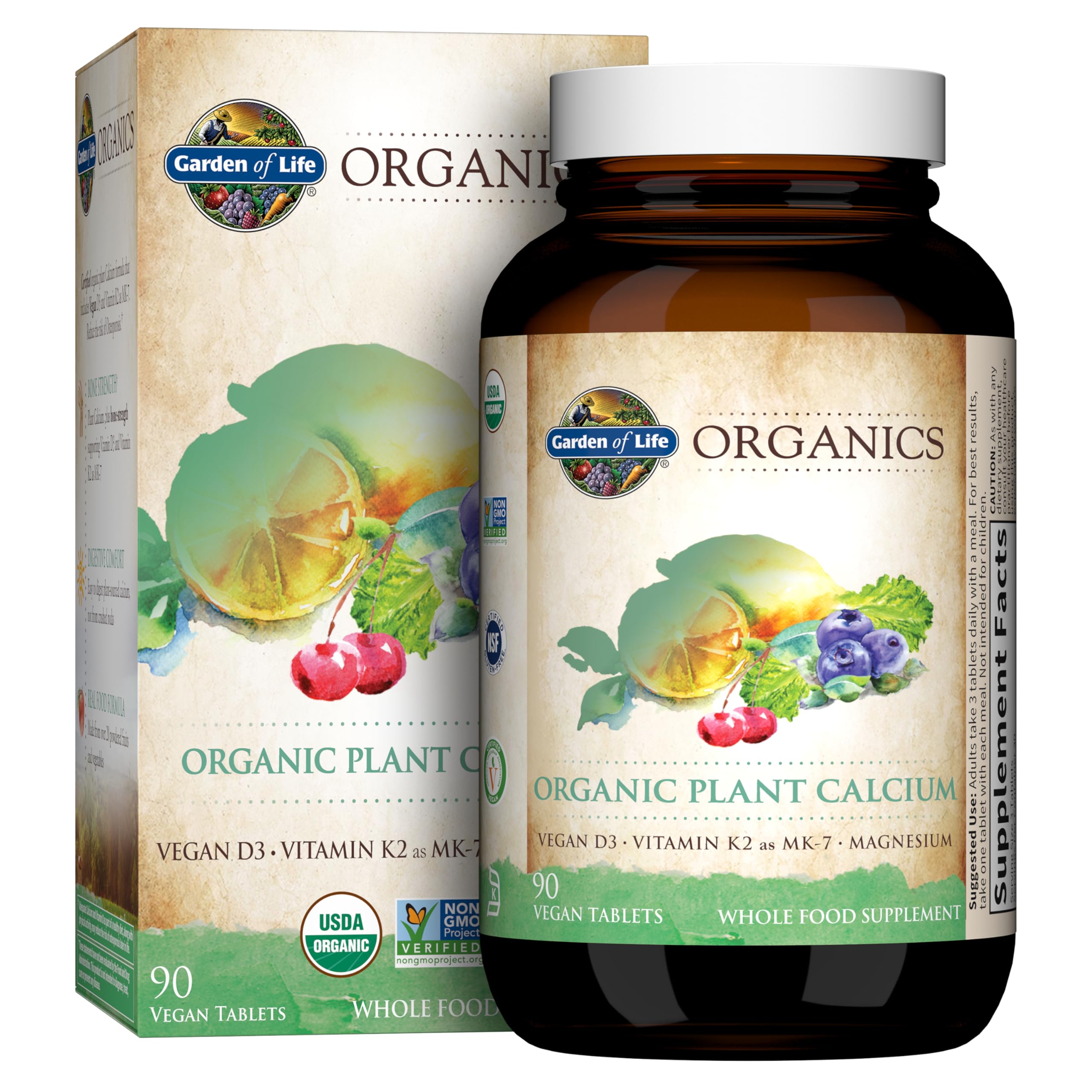 Garden of Life envase frontal mostrando beneficio orgánico