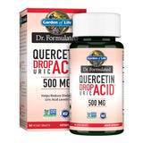 Garden of Life envase frontal mostrando certificaciones y beneficios