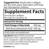 Garden of Life algas microalgas fuente de DHA, alternativa vegana sostenible