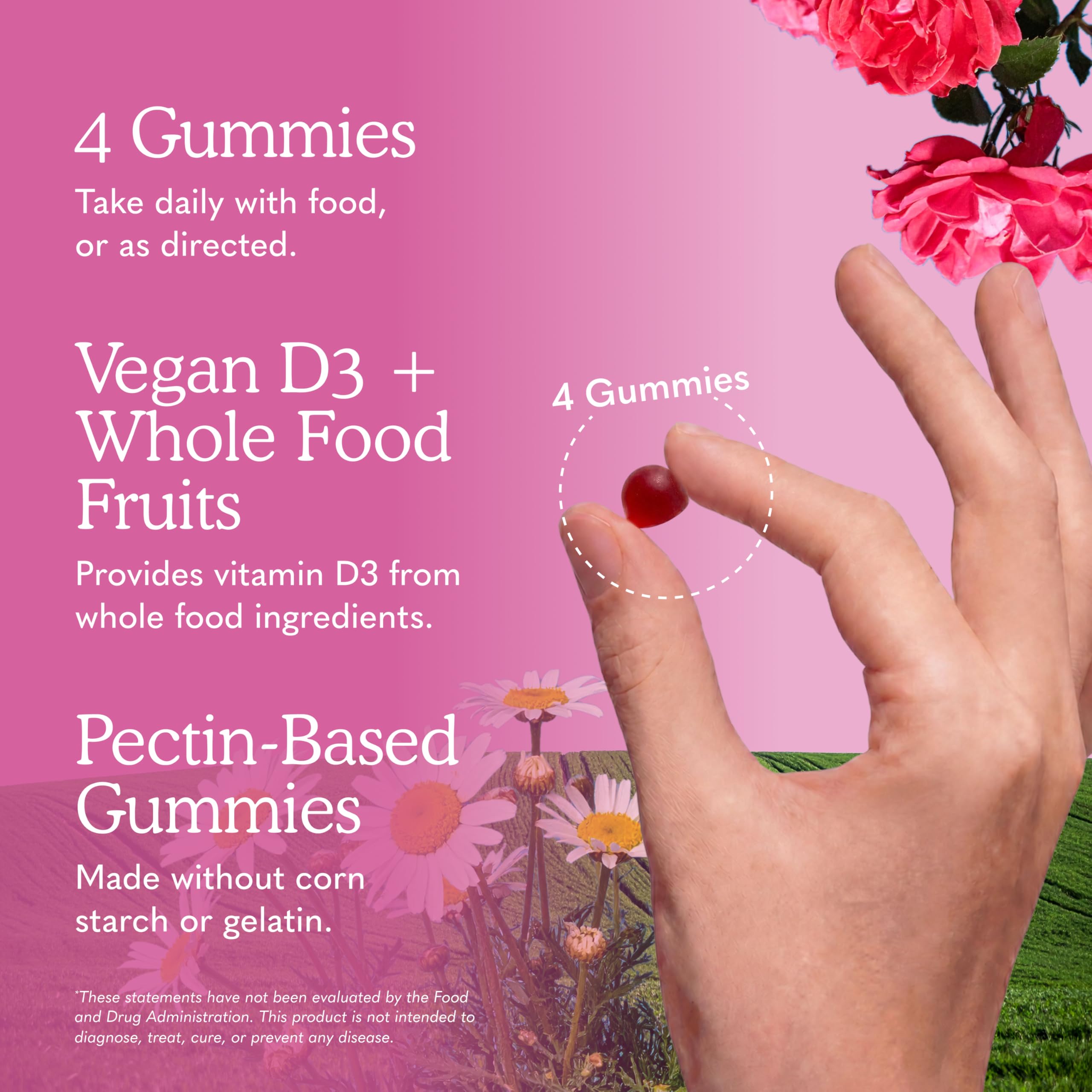 Garden of Life imagen de frutas orgánicas que ilustran ingredientes naturales