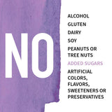 Garden of Life ingredientes orgánicos (saúco, acerola) en vaso natural