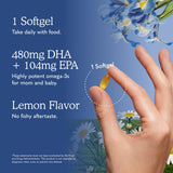 Garden of Life Minami etiqueta nutricional clara con información de DHA y EPA