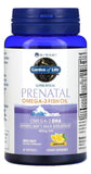 Garden of Life Minami gota del aceite omega‑3 mostrando textura pura y claridad
