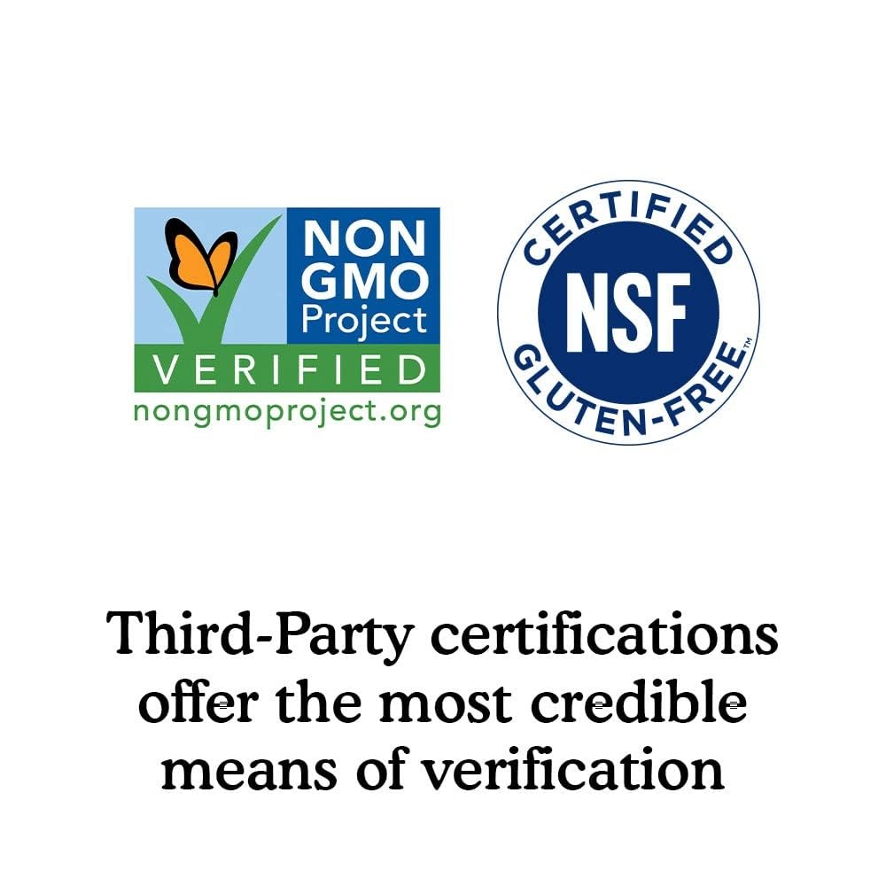 Garden of Life etiqueta con certificaciones que transmite confianza y trazabilidad
