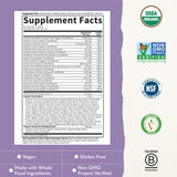 Garden of Life lista de ingredientes naturales y contenido de folato