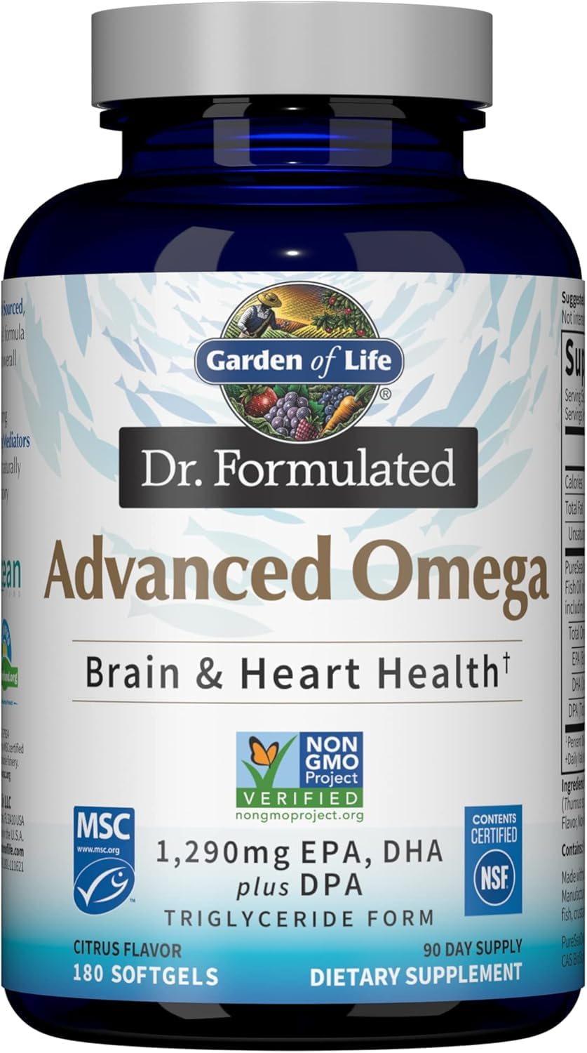 Garden of Life aceite marino en gota destacando pureza y omega‑3 concentrado