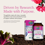 Garden of Life cápsulas mezcladas en batido para consumo fácil