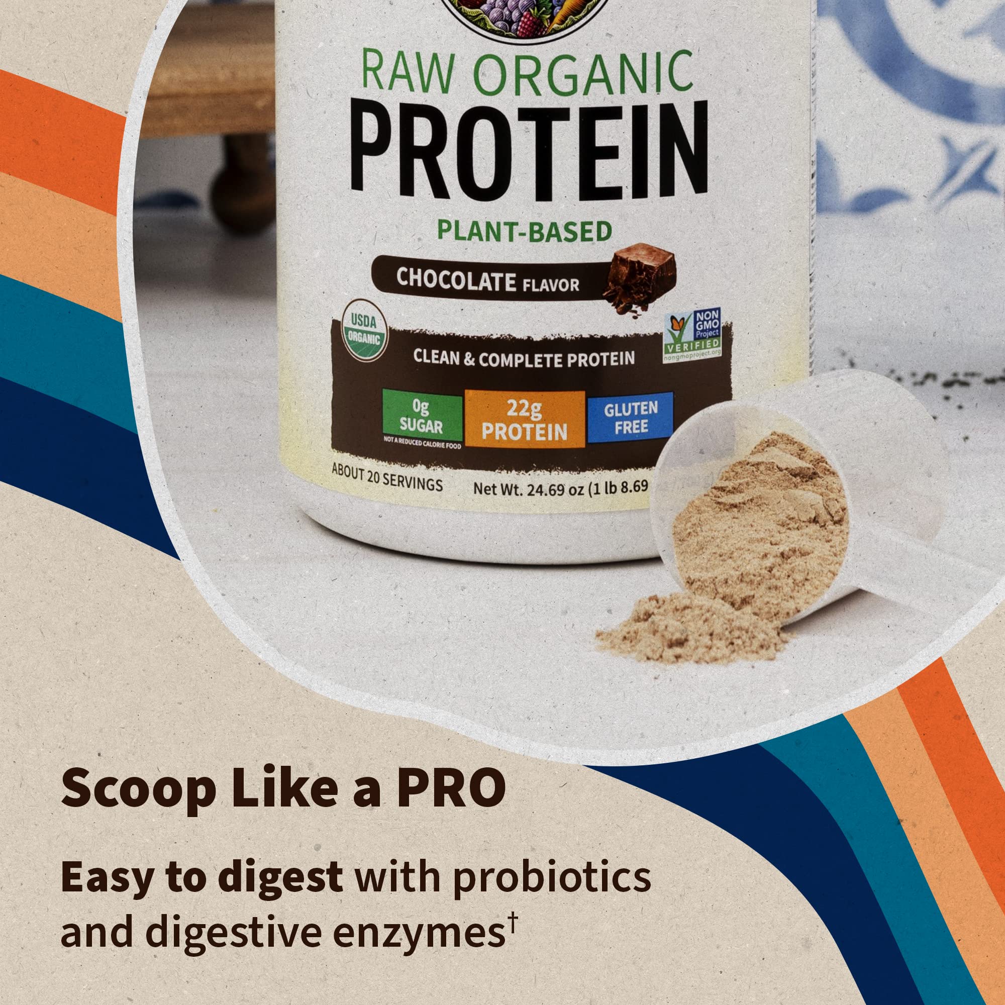 Garden of Life uso en cocina: smoothie saludable con fruta