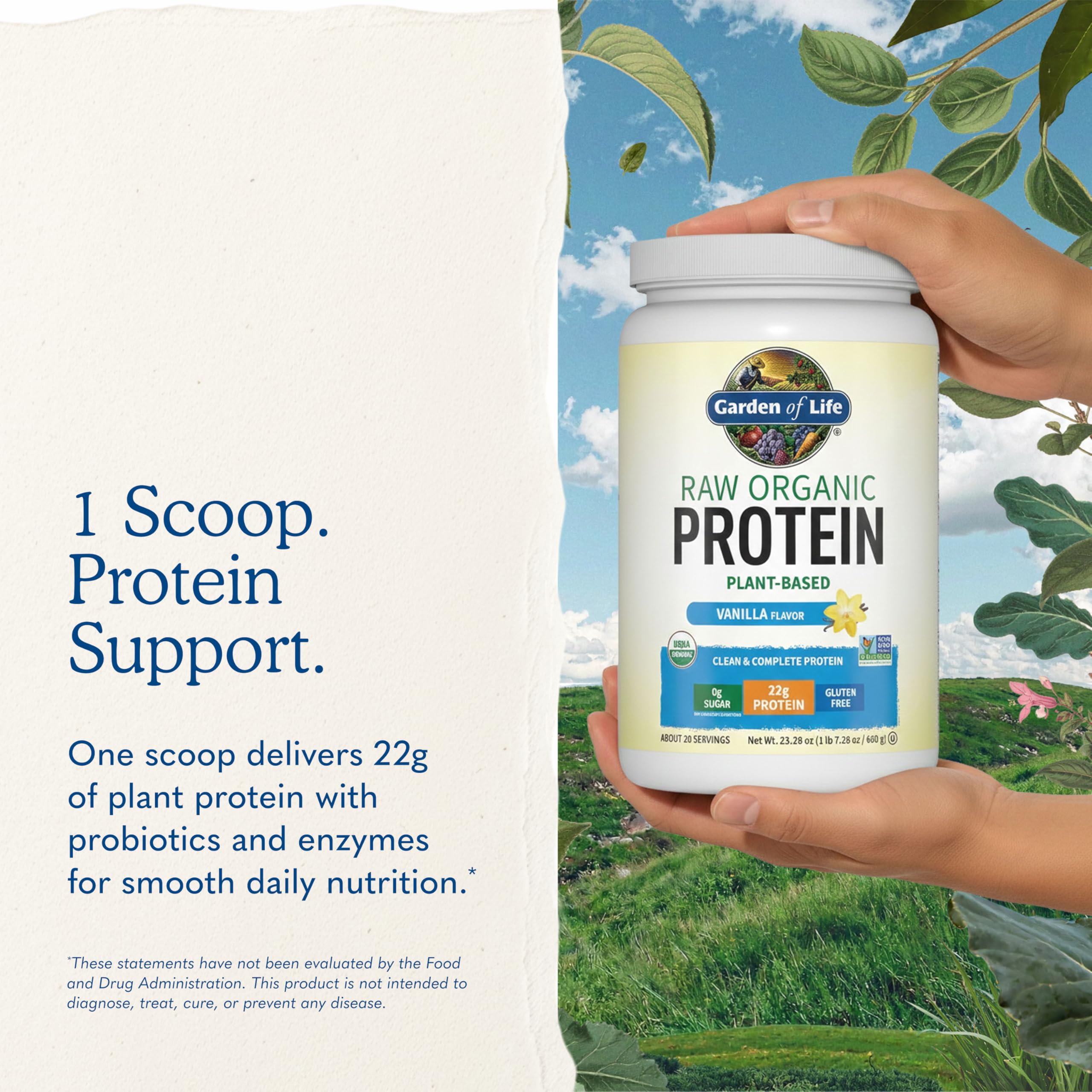 Garden of Life smoothie bowl con proteína para recetas nutritivas y saciantes