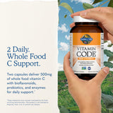 Etiqueta Garden of Life con certificaciones vegano, sin gluten y Non GMO