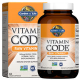 Garden of Life frasco frontal mostrando etiquetas y beneficios claros