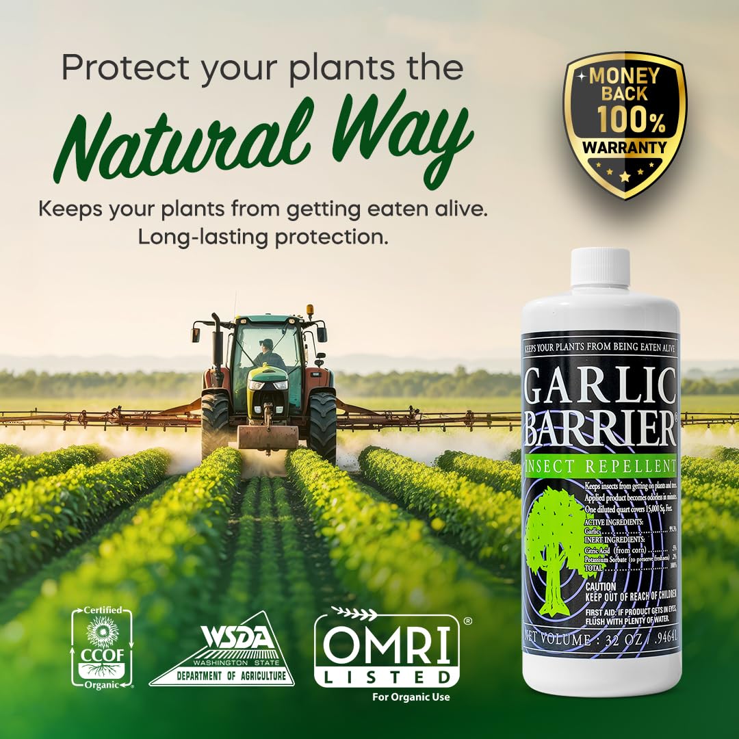 Garlic Barrier líquido concentrado detalle, fácil mezcla y control