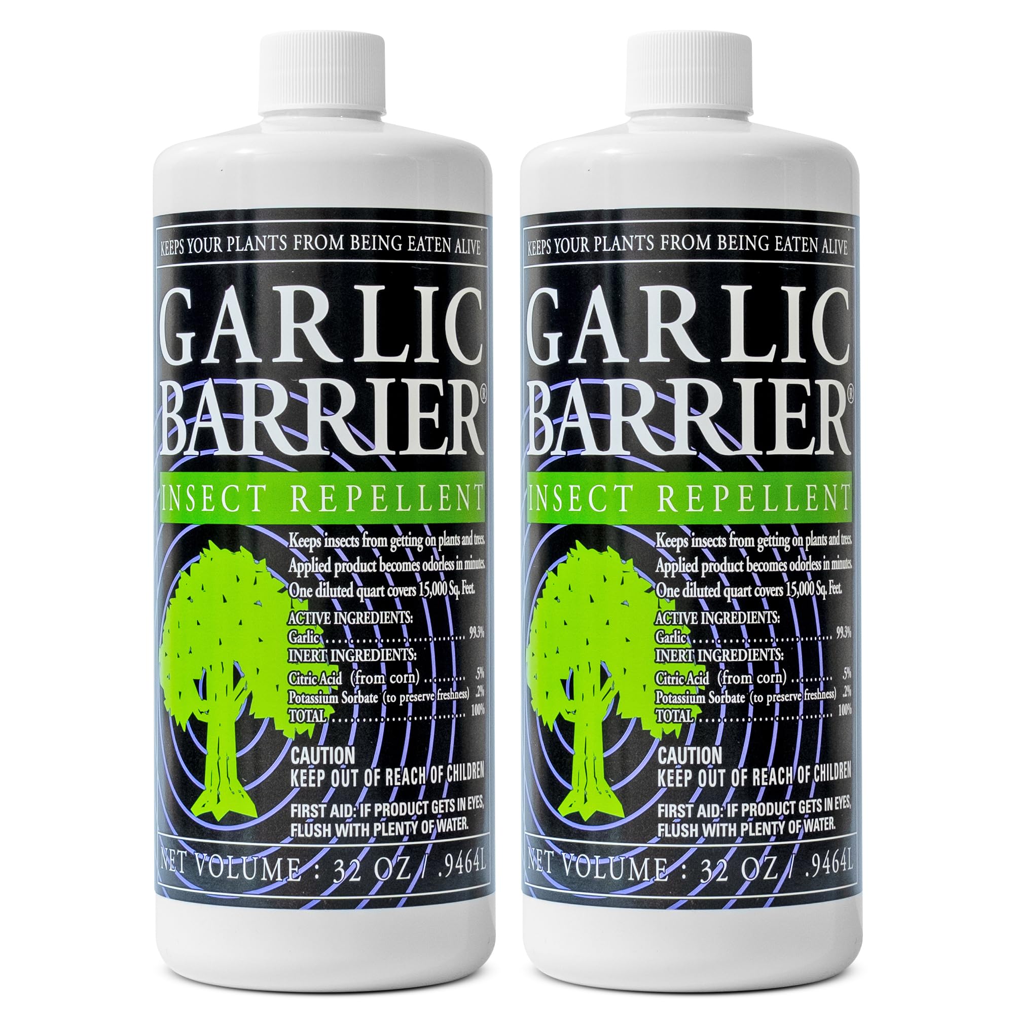 Garlic Barrier envase frontal mostrando volumen y aplicación eficiente