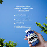 Gaspari Anavite etiqueta nutricional con información de dosis