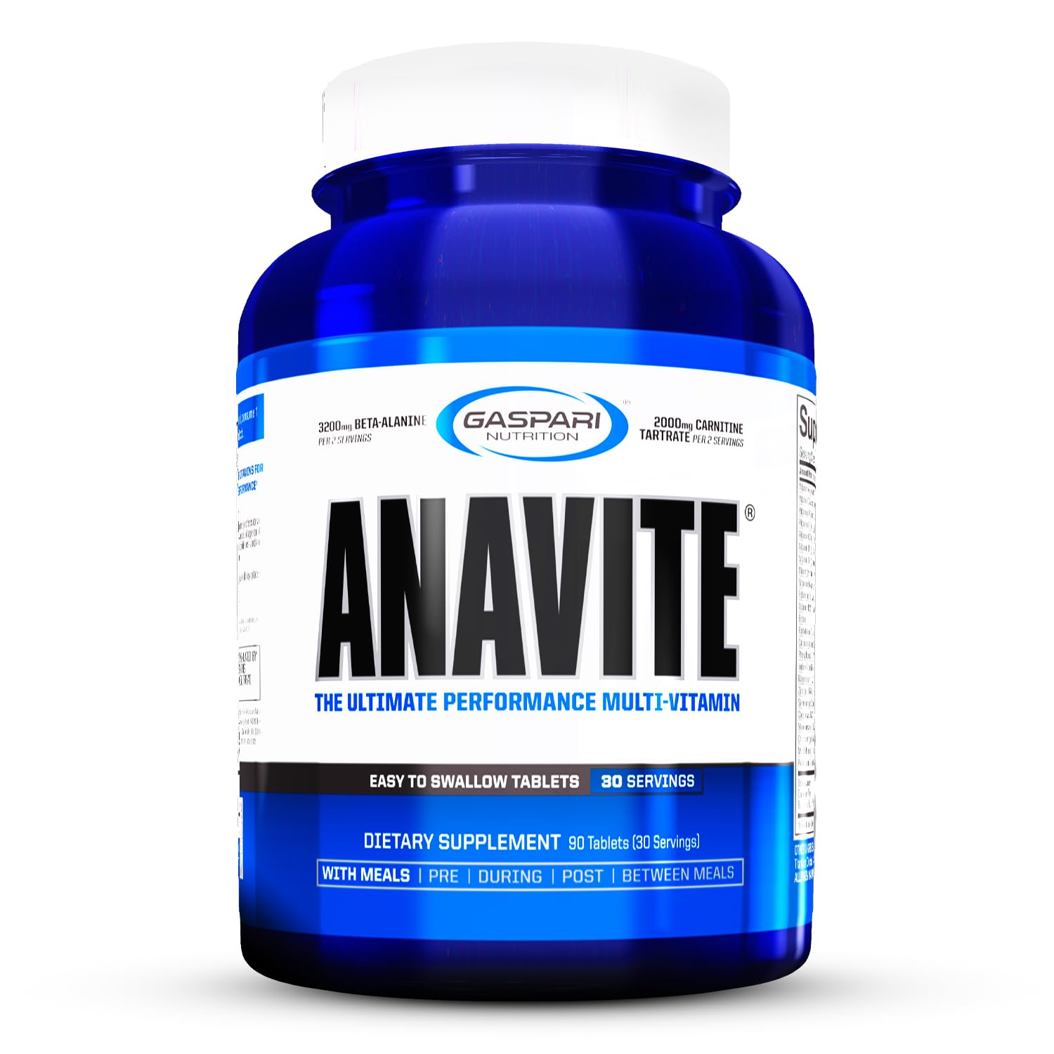 Gaspari Anavite frente del empaque mostrando bote y beneficios