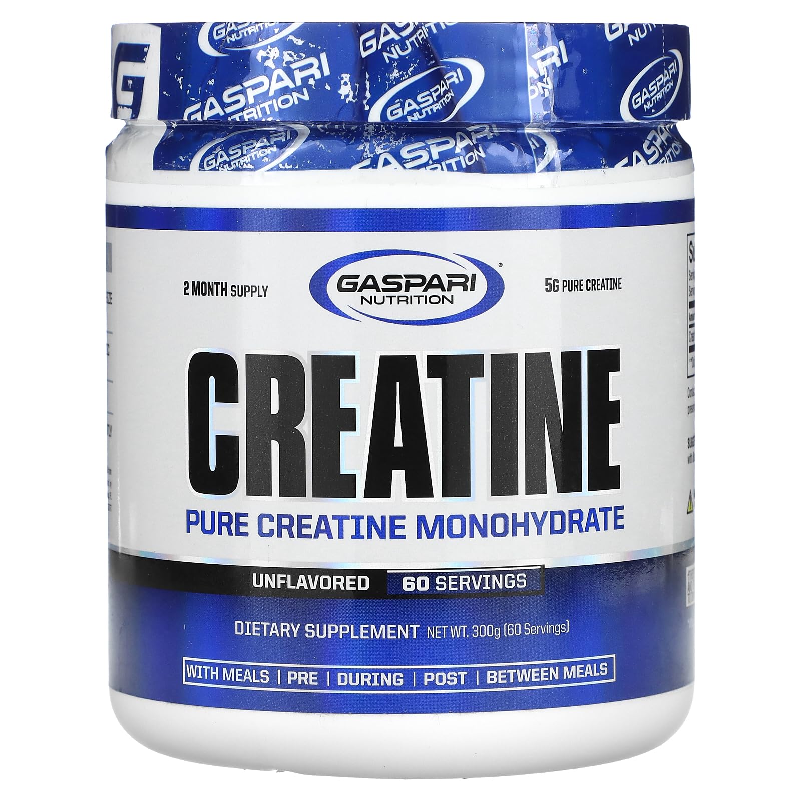Gaspari Nutrition envase frontal mostrando el producto puro y condición profesional