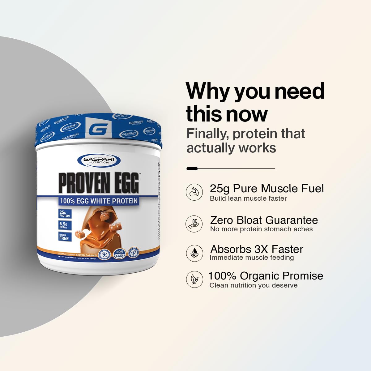 Gaspari Nutrition puñado de polvo para ver color y consistencia, ideal para recetas