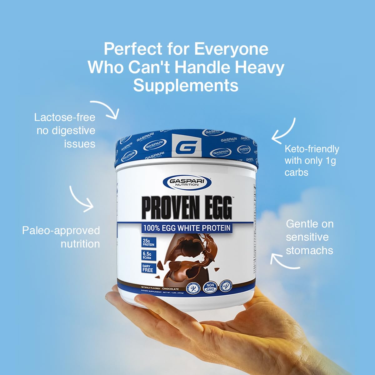 Gaspari Nutrition panqueques proteicos hechos con el polvo, receta práctica