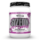 Gaspari SizeOn frontal del envase mostrando el sabor Grape Cooler y la marca
