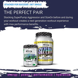 Gaspari SizeOn ingredientes dispuestos sobre superficie para apreciar la composición del producto