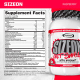 Gaspari SizeOn polvo en cuchara que muestra textura fina y mezcla instantánea