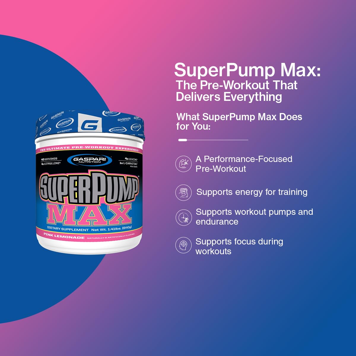 Gaspari Nutrition SuperPump MAX vaso preparado listo para entrenar y dar energía