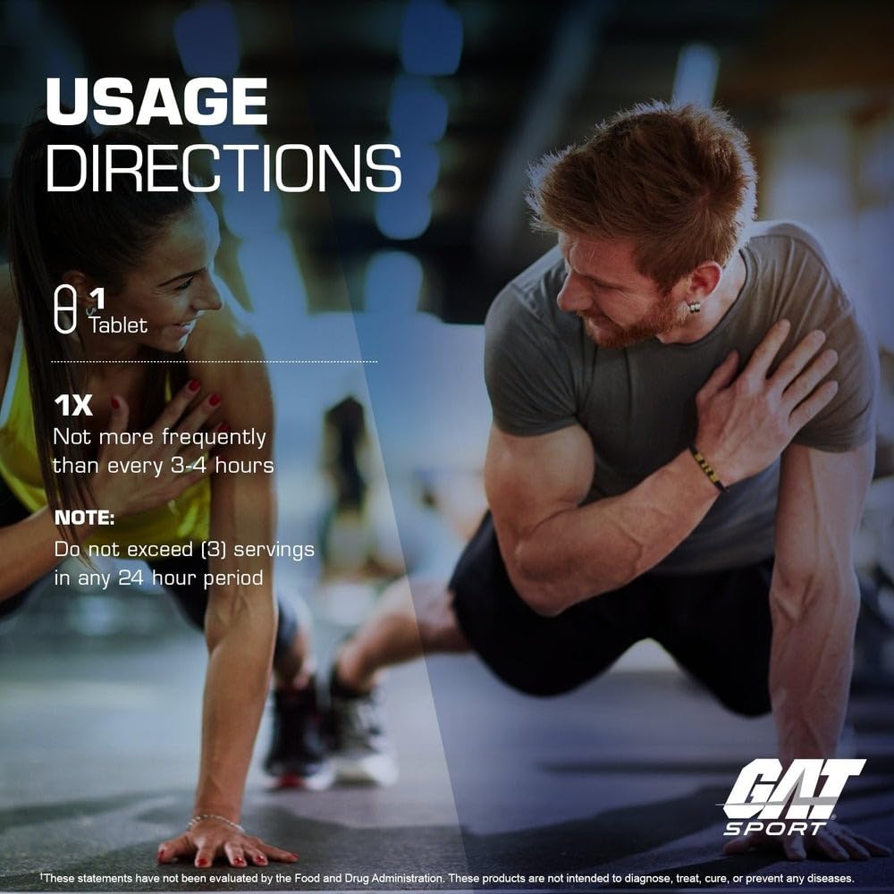 GAT SPORT etiqueta del envase con ingredientes y beneficios visibles