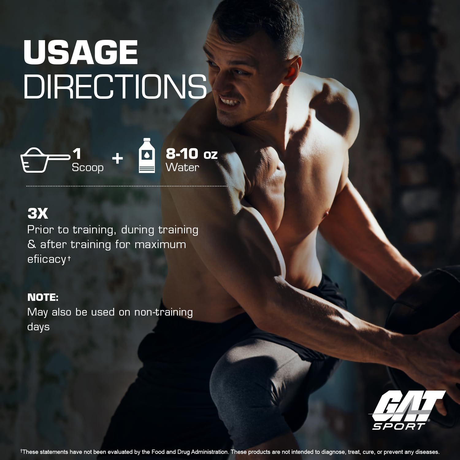 Etiqueta de GAT SPORT FLEXX EAAs con lista de aminoácidos e ingredientes